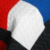[Be Myself] Vermicelli-Quilted Patchwork Geometric Quilt Set Full/Queen