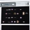 Full Mirror Standing Two Doors Fashion Lxury Jewelry Storage Cabinet