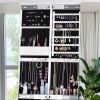 Full Mirror Standing Two Doors Fashion Lxury Jewelry Storage Cabinet