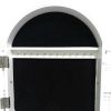 Single Mirror Jewelry Cabinet Dresser White