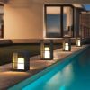 Solar powered Rectangular Path Lights, Waterproof Outdoor Garden Floor Lamp, Minimalist Outdoor LED Lanscape Lights
