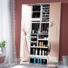 Full Mirror Standing Two Doors Fashion Lxury Jewelry Storage Cabinet