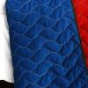 [Crazy Boxes - A] Vermicelli-Quilted Patchwork Geometric Quilt Set Full/Queen