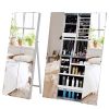 Full Mirror Standing Two Doors Fashion Lxury Jewelry Storage Cabinet