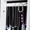 Full Mirror Standing Two Doors Fashion Lxury Jewelry Storage Cabinet