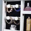 Full Mirror Standing Two Doors Fashion Lxury Jewelry Storage Cabinet