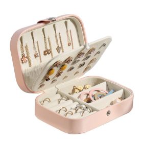 Tragbare Schmuck Box Schmuck Reise Schmuck Fall Veranstalter Display (Color: Pink)