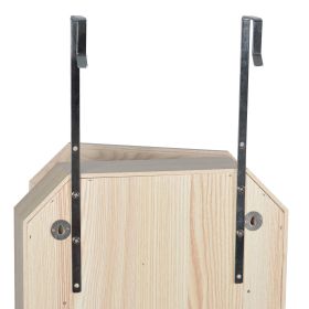 Full Mirror Octagon Fashion Simple Jewelry Storage Mirror Cabinet Can Be Hung On The Door Or Wall (Color: as Pic)