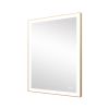 Rectangular Single Aluminum Framed Anti-Fog LED Light Wall Bathroom Vanity Mirror