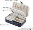 Jewelry Organizer Jewelry Box for Women Double Layer Travel for Necklace Earring Rings PU Leather Jewelry Holder Case
