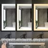 Rectangular Single Aluminum Framed Anti-Fog LED Light Wall Bathroom Vanity Mirror