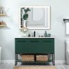 Rectangular Single Aluminum Framed Anti-Fog LED Light Wall Bathroom Vanity Mirror
