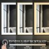 Rectangular Single Aluminum Framed Anti-Fog LED Light Wall Bathroom Vanity Mirror