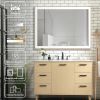 Rectangular Single Aluminum Framed Anti-Fog LED Light Wall Bathroom Vanity Mirror