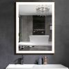 Rectangular Single Aluminum Framed Anti-Fog LED Light Wall Bathroom Vanity Mirror
