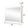 Rectangular Single Aluminum Framed Anti-Fog LED Light Wall Bathroom Vanity Mirror