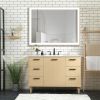 Rectangular Single Aluminum Framed Anti-Fog LED Light Wall Bathroom Vanity Mirror