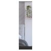 Ruan XL Shoe Rack, Mirror, Five Interior Shelves, Single Door Cabinet, Black